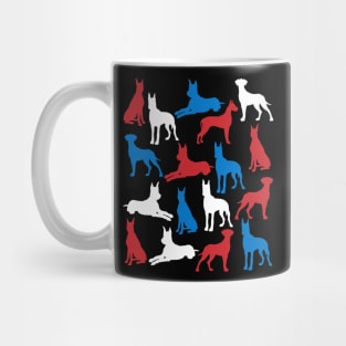 Patriotic Great Danes Dog America Flag 4Th Of July Mug